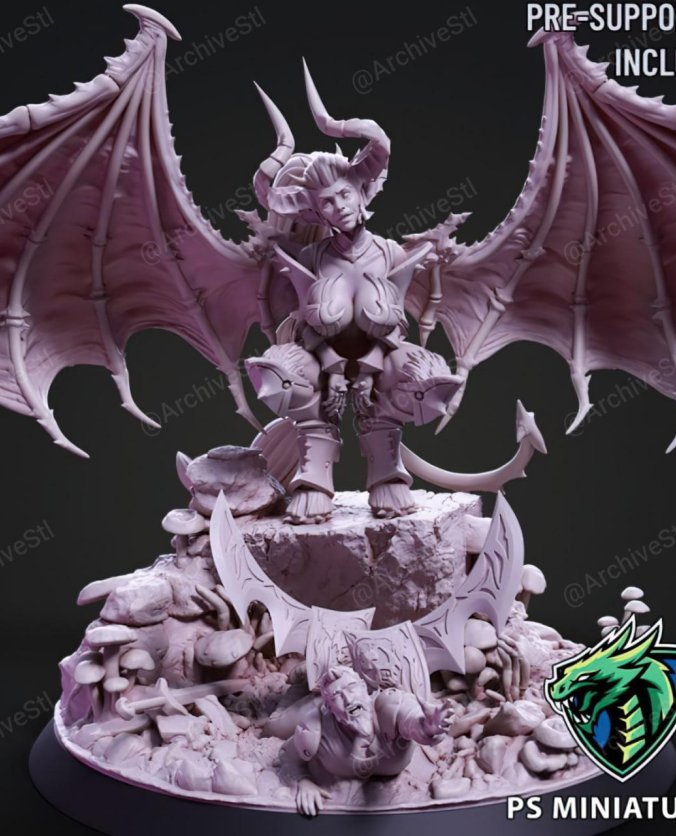 女恶魔(Demonic Valkyrie) 3D打印图纸